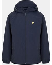Lyle & Scott - Zip Through Cotton Wind Resistant Long Sleeve Hooded Rain Anorak - Lyst