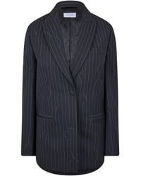 Off-White c/o Virgil Abloh - Wool-Mix Structured Raw-Edge Suit Jacket - Lyst