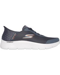Skechers - Go Walk Flex Hands Up 216324-Gry Lace Up Shoes - Lyst