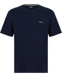 BOSS - Bodywear Mix & Match Premium Cotton T-Shirt With Logo Detail - Lyst