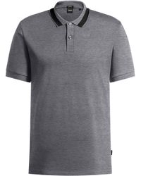BOSS - Phillipson Cotton Short Sleeve Slim Fit Polo Shirt - Lyst