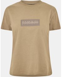 Napapijri - Box Logo Short Sleeve T-Shirt - Lyst