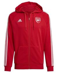 adidas - Arsenal Dna 3-stripes Full-zip Hoodie Hoody - Lyst