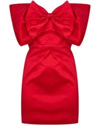 Bardot - Mini Bow Dress - Lyst