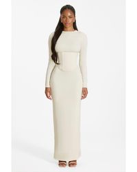 Mars the Label - Sandra Long-Sleeve Maxi Dress - Lyst