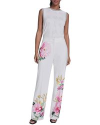 KARL LAGERFELD - Sportswear Straight Leg Trousers - Lyst