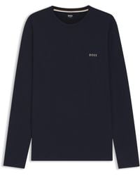 BOSS - Hugo Waffle Ls-Shirt 10269584 01 - Lyst