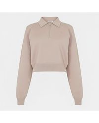 Jack Wills - Cropped 1/4 Zip Knitted Top - Lyst