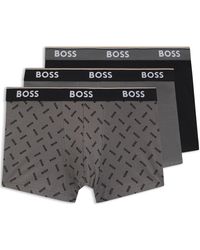 BOSS - Bodywear 3-Pack Boxer Shorts With Logo Detail - Lyst