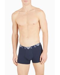 Emporio Armani - 3 Pack Logo Trunks - Lyst