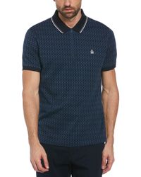 Original Penguin - All Over Print Short-Sleeve Polo Shirt - Lyst