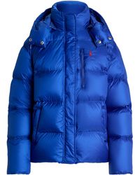 Polo Ralph Lauren - Carly Water-Repellent Quilted Duck Down Wind Resistant Detachable Hood Short Puffer Jacket - Lyst
