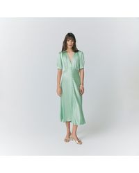 ghost rosaleen flared satin dress Lady Black Tie - Brooklyn Gown - Satin Fit & Flare Formal Evening Dress