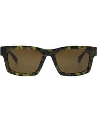 AllSaints - Structured Rectangle Sunglasses - Lyst