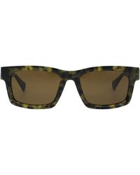 AllSaints - Structured Rectangle Sunglasses - Lyst