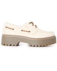 Timberland - Stone Street Natural Nubu Boat Shoes - Lyst