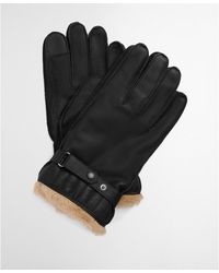 Barbour - Leather Utility Gloves - Lyst