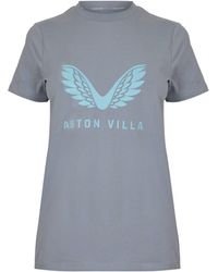 Castore - Aston Villa Short Sleeve Licensed T-Shirt - Lyst
