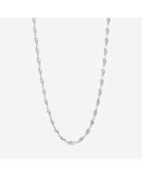 Inicio - Sterling Plated Wave Necklace - Lyst