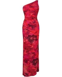I Saw It First - Printed Mesh Maxi Dress - Lyst
