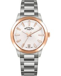 Rotary - Ladies Heritage Dial Ss Bracelet Wat - Lyst