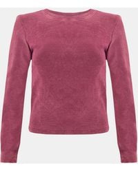 I Saw It First - Washed Ribbed Long Sleeve Top - Lyst