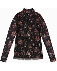 Ted Baker - High Neck Print Long Sleeve T-Shirt - Lyst