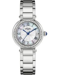 Rotary - Ladies Heritage Mop Ss Bracelet Watc - Lyst