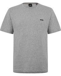 BOSS - Bodywear Mix & Match Premium Cotton T-Shirt With Logo Detail - Lyst