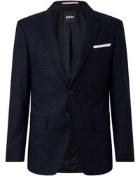 BOSS - Hutson Tailored Fit Suit Jacket - Lyst