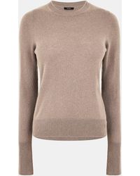 JOSEPH - Long Sleeve Pull Over Crew Neck Jumper - Lyst
