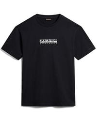 Napapijri - Small Box Logo Short Sleeve T Shirt - Lyst