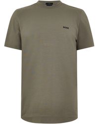 BOSS - T-Shirt With Logo Design Stretch Cotton - Lyst