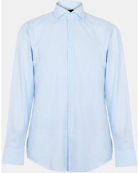 BOSS - H Hank Spread Long Sleeve Oxford Shirt - Lyst