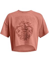 Under Armour - Dusk Dawn Cropped Short Sleeve T-Shirt - Lyst
