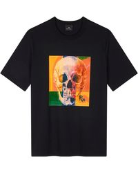 Paul Smith - Skull Graphic Print T-Shirt - Lyst
