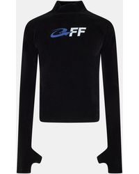 Off-White c/o Virgil Abloh - Long Sleeve Relaxed Fit Long Sleeve T-Shirt - Lyst