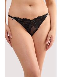 Playful Promises - Samara Leatherette & Lace Thong - Lyst