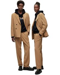 BOSS - Kris Straight Leg Trousers - Lyst