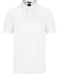 BOSS - Short Sleeve Polo Shirt With Logo Detail - Lyst