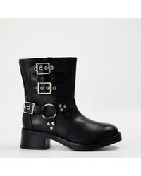 Steve Madden - Becase Motorcycle Boots With Block Heel - Lyst