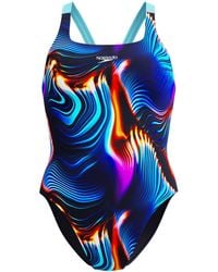 Speedo - All Over Print One Piece Swimsuit - Lyst