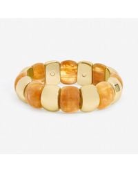 Mood - Plated And Resin Stretch Bracelet - Lyst