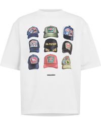 DSquared² - Dsq Cap Oversized T-Shirt - Lyst