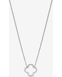 Jon Richard - Sterling Plated Waterproof Clover Necklace - Lyst