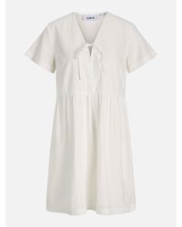 JJXX - Short Sleeve V-Neck Smock Dress - Lyst