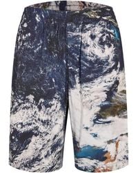 DIESEL - Fleece Jogger Shorts - Lyst