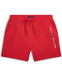 Tommy Hilfiger - Original Logo Mid Swim Shorts - Lyst