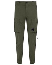 C.P. Company - Garment Dyed Stretch Sateen Cargo Pants - Lyst