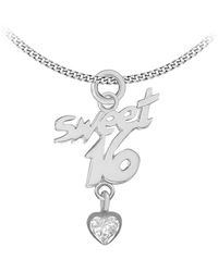 Be You - Sterling 'sweet 16' Necklace - Lyst